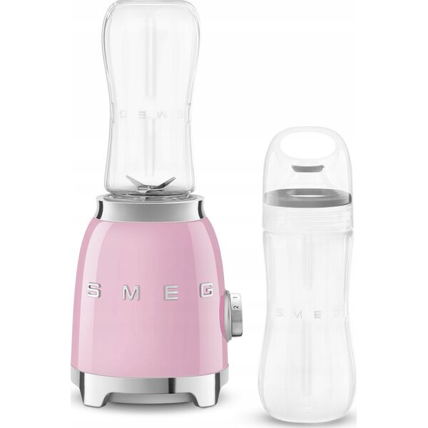 Blender kielichowy Smeg Mikser z Tworzywa Sztucznego Smeg PBF01PKEU Różowy 300 W 600 ml