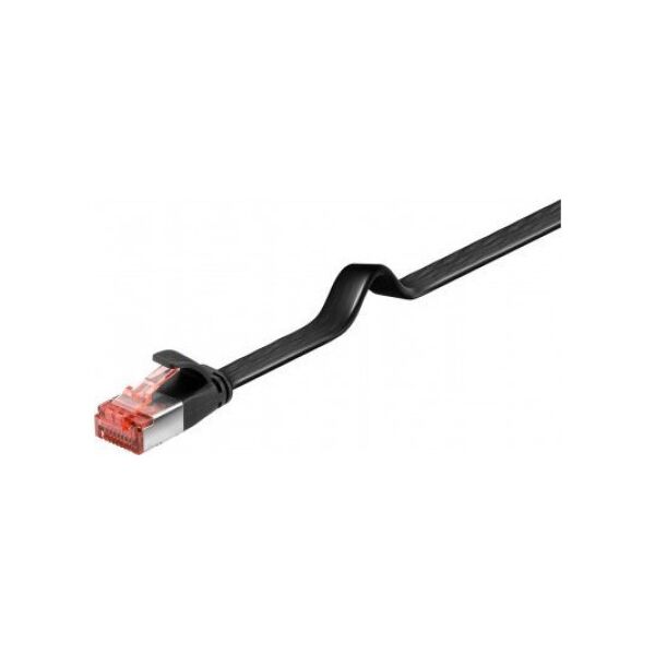 Triton CAT 6 kabel krosowy płaski,U/FTP, czarny - Długość kabla 3 m