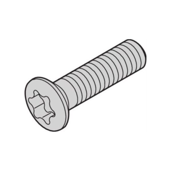 SCHROFF SCHROFF Śruba z łbem stożkowym, Torx M2,5 x 8 mm, niklowana, 100 szt.