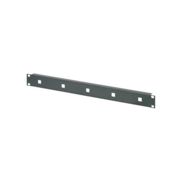 SCHROFF Panel przedni SCHROFF 19 do uchwytów kablowych, 1,5 mm, St, RAL 7021