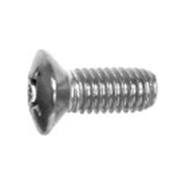 SCHROFF Śruba SCHROFF z łbem stożkowym, podniesiona, rowek krzyżowy, M3x8 mm, stal niklowana