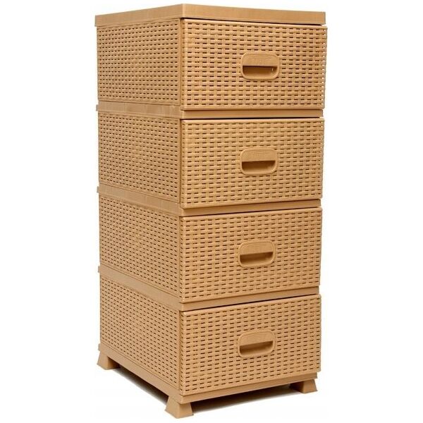Triton Komoda RATTAN 38x45x90 beżowa