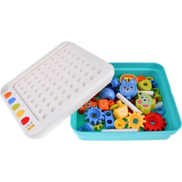 Jokomisiada Hola interaktywny Panel nauka emocji liczb figur Montessori ZA4652