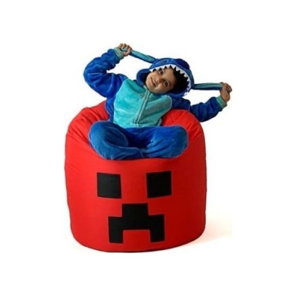 Go Gift Pufa worek sako MINECRAFT czerwony XXL 110x90