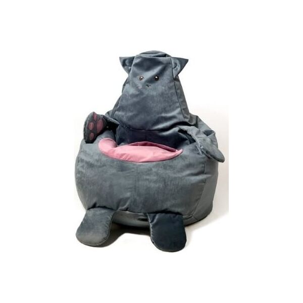 Go Gift Pufa worek sako KOTEK szary L 105x80