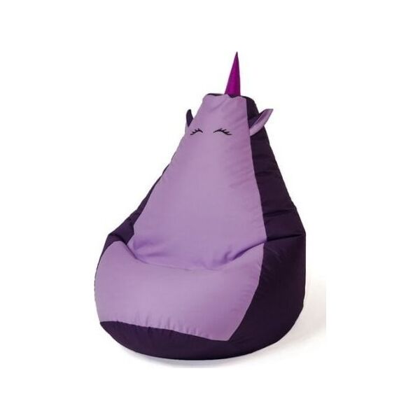 Go Gift Pufa worek sako JEDNOROŻEC fiolet- jasny fiolet XXL 140x100