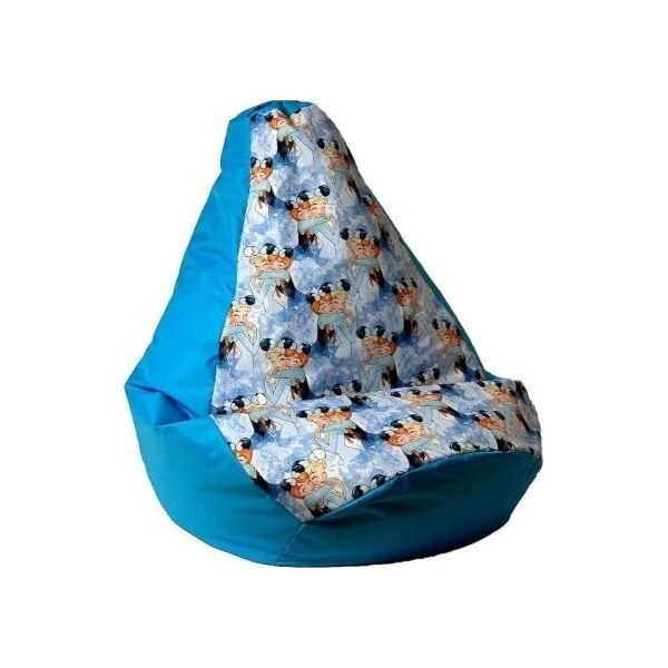 Go Gift Pufa worek sako GRUSZA DRUK niebieski-Kraina Lodu L 105x80