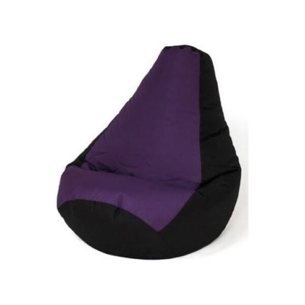 Go Gift Pufa worek sako GRUSZA czarny-fiolet XXL 140x100