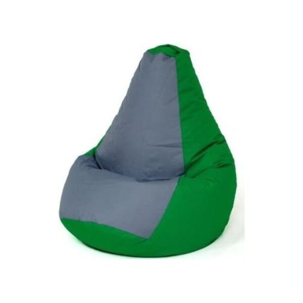 Go Gift Pufa worek sako GRUSZA zielony-szary L 105x80
