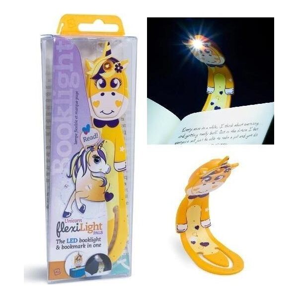 Thinking Gifts Flexilight Pals Unicorn Yellow - Lampka do książki