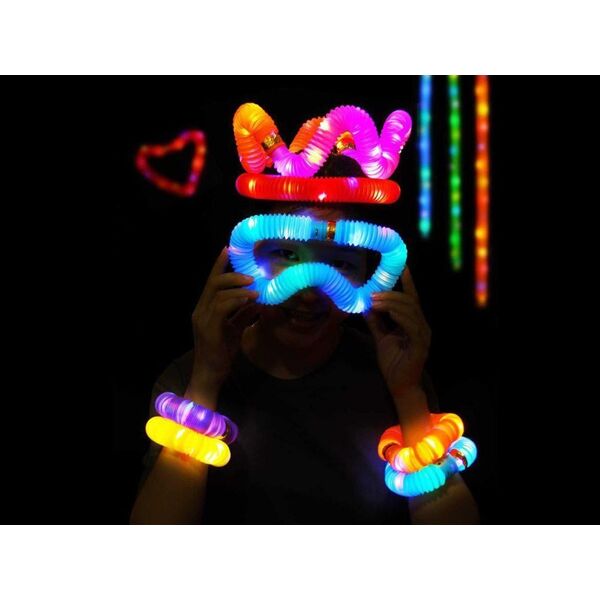 Jokomisiada POP TUBE rurki sensoryczne świecące LED 12szt ZA4709