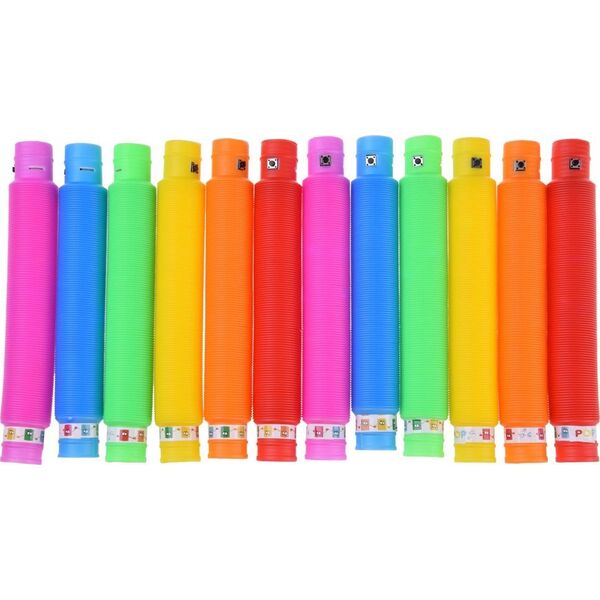 Jokomisiada POP TUBE rurki sensoryczne świecące LED 12szt ZA4709