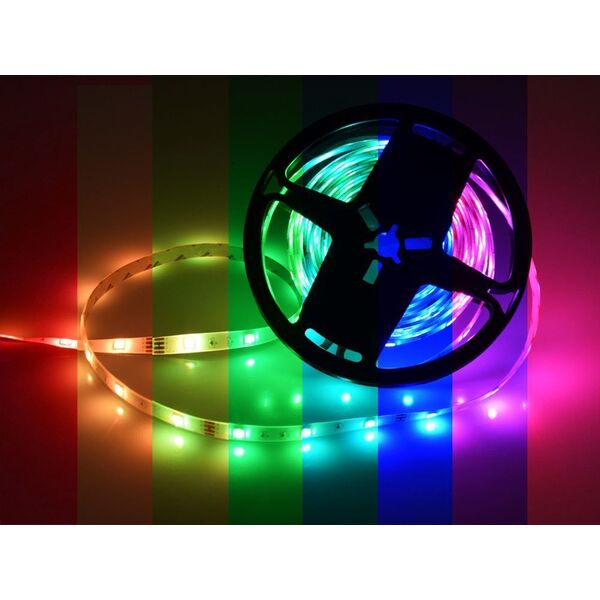 Jokomisiada Taśma LED 5m RGB + pilot Wodoodporna ZA4824