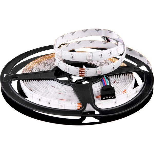Jokomisiada Taśma LED 5m RGB + pilot Wodoodporna ZA4824