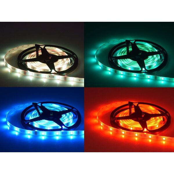 Jokomisiada Taśma LED 5m RGB + pilot Wodoodporna ZA4824