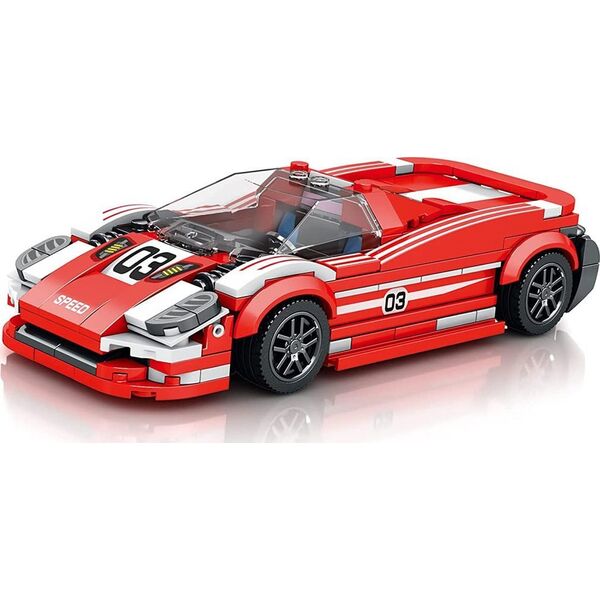 Jokomisiada Sportowe czerwone Auto 917 Techniczne Klocki 355 ele ZA4754