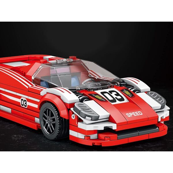 Jokomisiada Sportowe czerwone Auto 917 Techniczne Klocki 355 ele ZA4754
