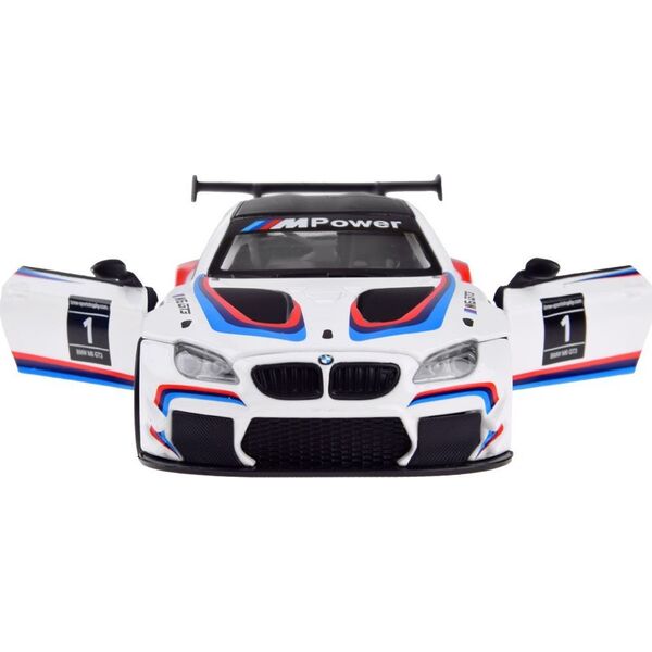 Jokomisiada Auto metalowe model sportowe BMW M6 GT3 skala 1:32 światło dźwięk ZA4613