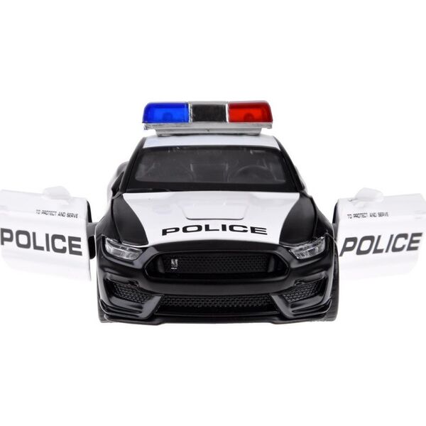 Jokomisiada Auto metalowe policja Ford Shelby GT350 skala 1:32 światła koguty ZA4610