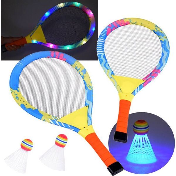 Jokomisiada Paletki Świecące do Badmintona - badminton Gra towarzyska SP0779