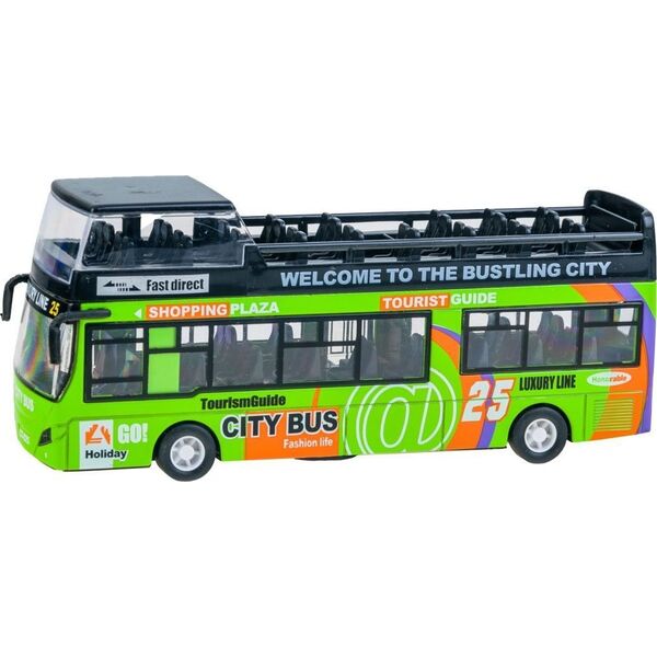 Jokomisiada Metalowy AUTOBUS piętrus otwierane drzwi ZA2094 ZI
