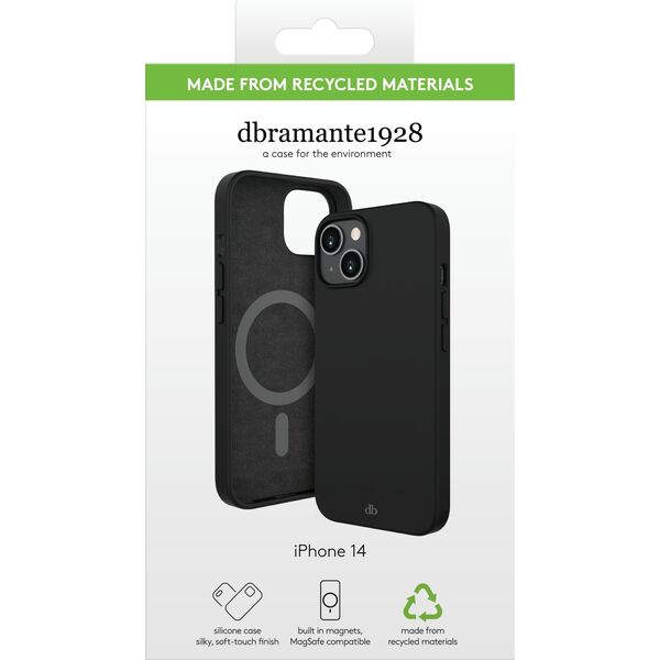 dbramante Costa Rica - Silicone Case for iPhone 14 - Night Black