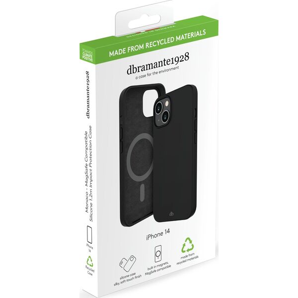 dbramante Costa Rica - Silicone Case for iPhone 14 - Night Black