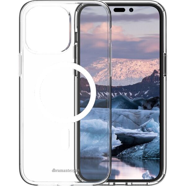 dbramante Iceland Pro MagSafe - Clear MagSafe Compatible Hard Case for iPhone 14 Pro Max