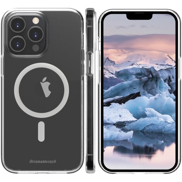dbramante Iceland Pro MagSafe - Clear MagSafe Compatible Hard Case for iPhone 14 Pro Max