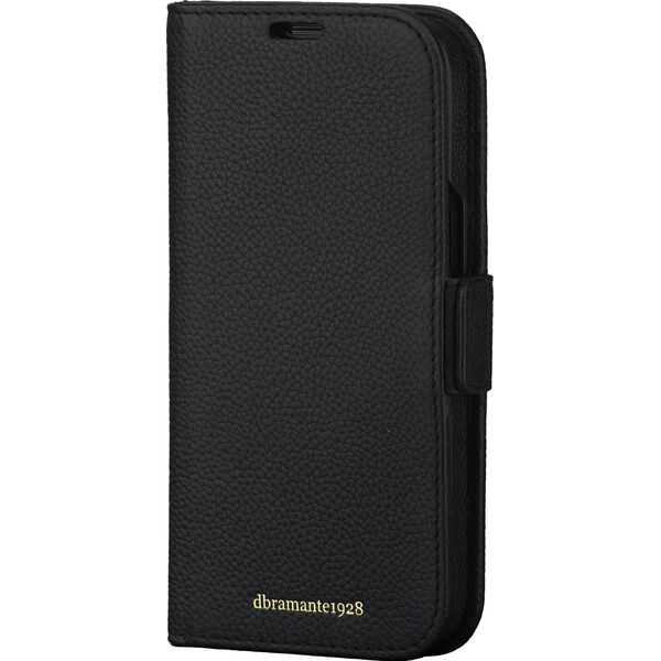 dbramante New York - 2-in-1 Leather Wallet for iPhone 15 Pro - Night Black