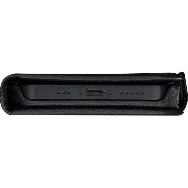 dbramante New York - 2-in-1 Leather Wallet for iPhone 15 Plus - Night Black