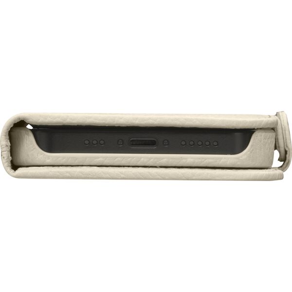 dbramante New York - 2-in-1 Leather Wallet for iPhone 15 - Sand Dune