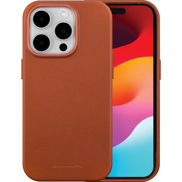 dbramante Roskilde Magsafe - Leather Case for iPhone 15 Pro Max - Tan