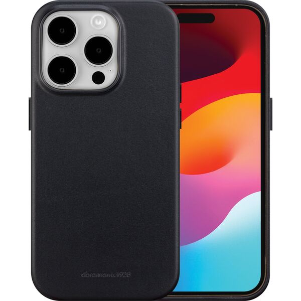 dbramante Roskilde Magsafe - Leather Case for iPhone 15 Pro - Black