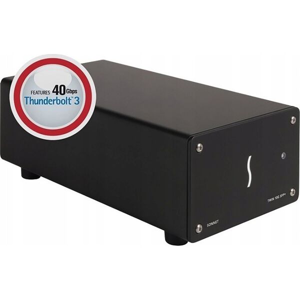 Sonnet Twin25G Thunderbolt Dual Port 25Gb Ethernet Adapter (SFP28s included)