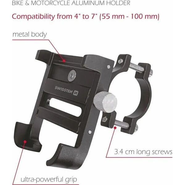 Swissten Bike/motorcycle holder BM1