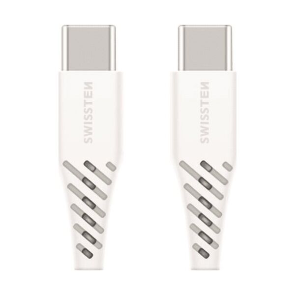 Kabel USB Swissten USB-C - USB-C 1.5 m Biały (71506520)