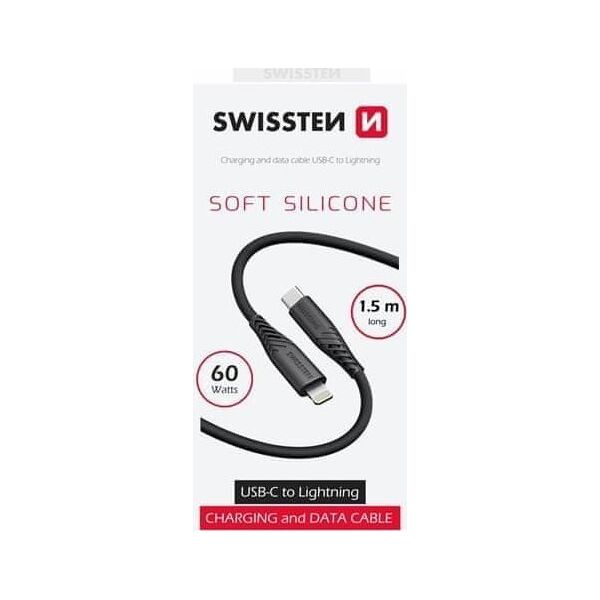 Kabel USB Swissten USB-C - USB-C 1.5 m Czarny (71534010)