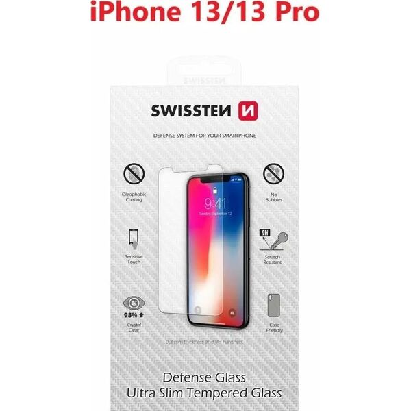 Swissten Tempered Glass for iPhone 13/13 Pro