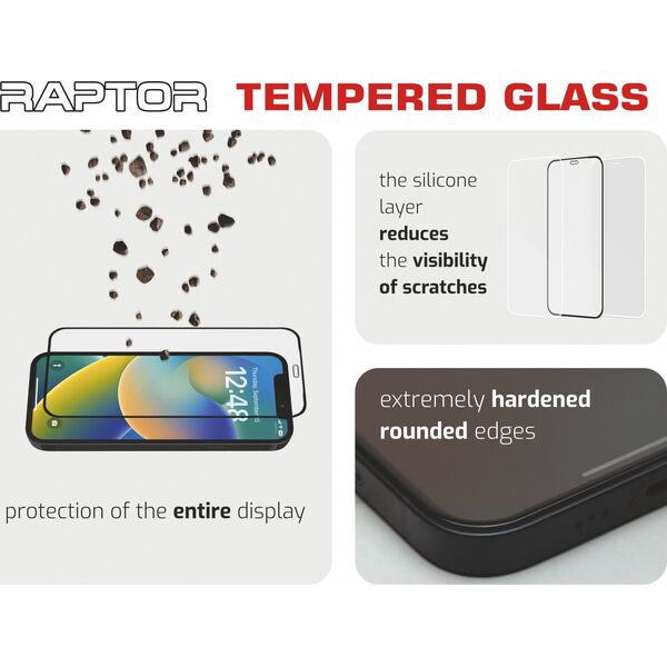 Swissten Raptor Diamond Ultra Clear 3D Tempered Glass for iPhone 15 Pro Max