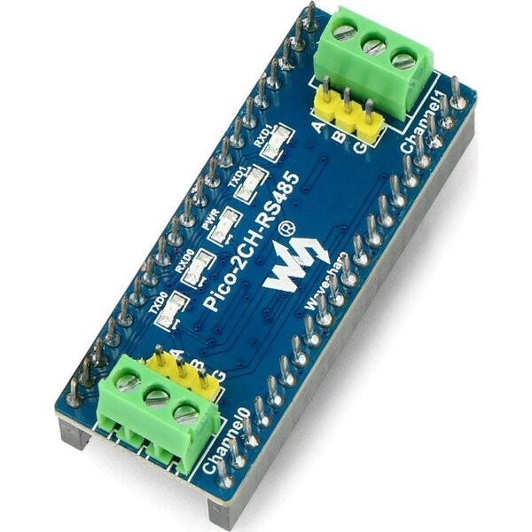 Waveshare 2-Channel RS485 - 2-kanałowy moduł UART-RS485 SP3485 - do Raspberry Pi Pico - Waveshare 19717}
