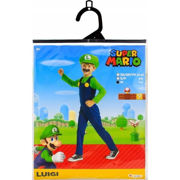Disquise SUPER MARIO Costume Luigi, 7-8 y