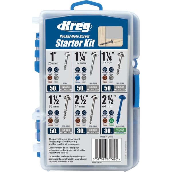 Zestaw narzędzi Sourcing Bolt set KREG SK04-INT Starter Kit