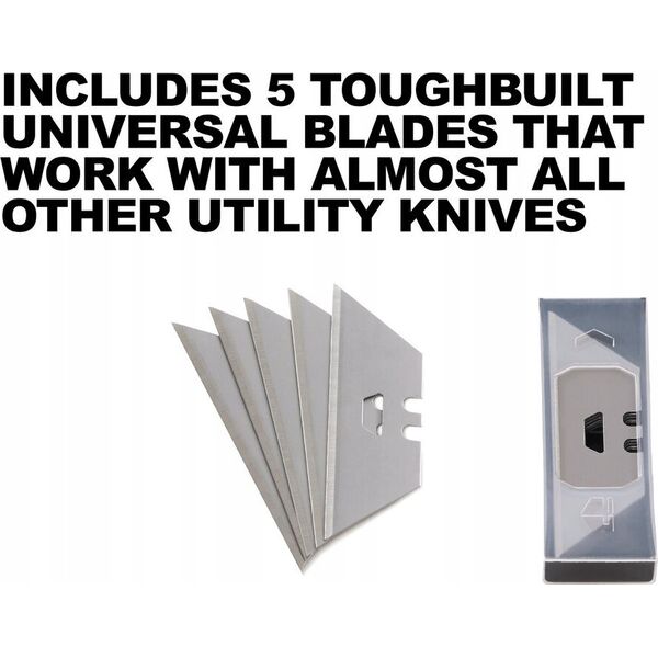 ToughBuilt Scraper and knife 2 in 1 + 5 spare blades ToughBuilt(r)