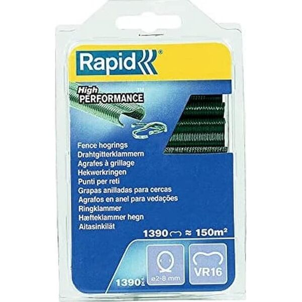 Rapid Coupling staples VR16 1390 pcs., green.