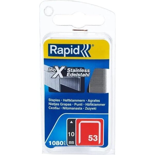 Rapid Stainless steel staples. steel "Rapid" 53/10 1080 pcs.