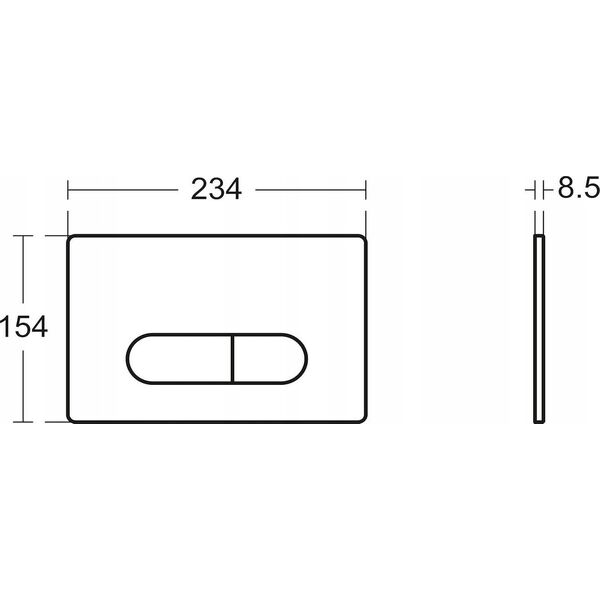 Przycisk spłukujący Ideal Standard BUTTON FOR WC R0115AA OLEAS M1 WHITE
