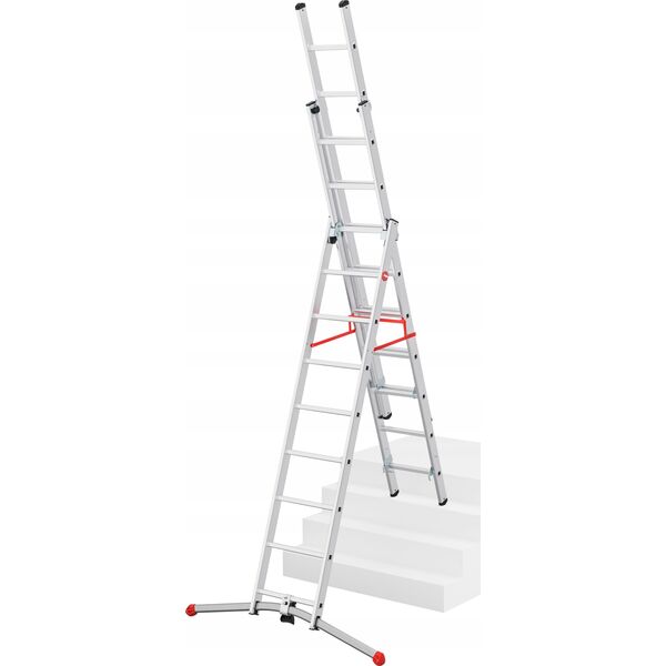 Hailo HAILO S100 Hailo ProfiLOT ladder combinable aluminum / 2x9+1x8 steps 039309507