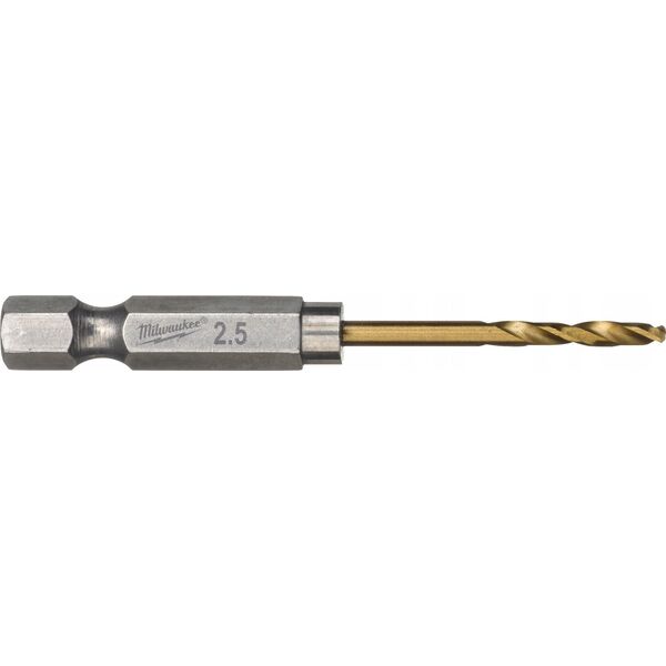 Wiertło Milwaukee MILWAUKEE METAL DRILL HSS-G TIN 2.5mm HEX (10 pcs.)
