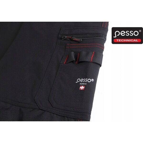 Pesso Work trousers STRETCH Mercury, black C48